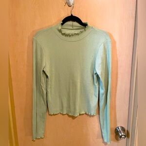 American Eagle Plush Long Sleeve Mock Neck Tee